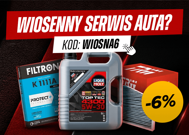Przygotuj auto na wiosnę i kupuj taniej z kodem WIOSNA6. - Mobile