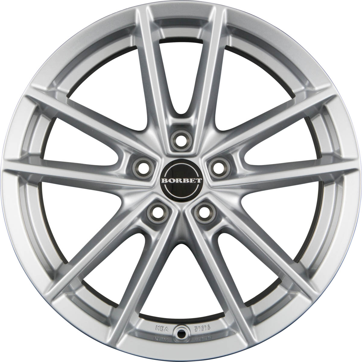 BORBET W 7.00x17 5x112.0 ET 48 - felgi aluminiowe (kolor Srebrny)