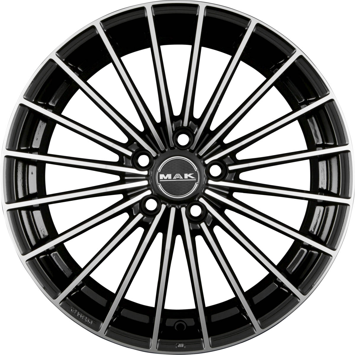 MAK VOLARE+ 8.00x18 5x108.0 ET 50 - felgi aluminiowe (kolor Czarny)