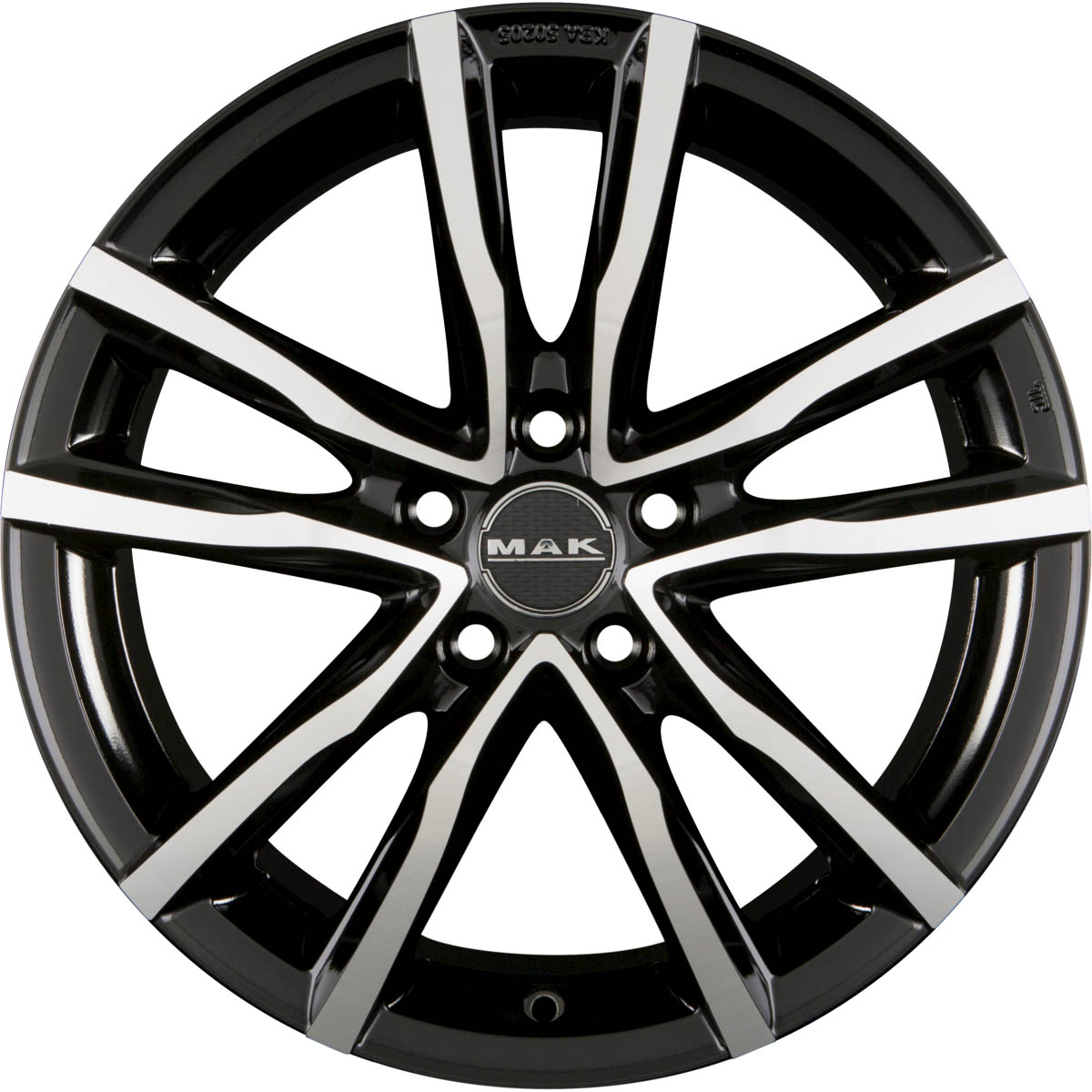 MAK MILANO 5 7.00x17 5x100.0 ET 35 - felgi aluminiowe (kolor Czarny)
