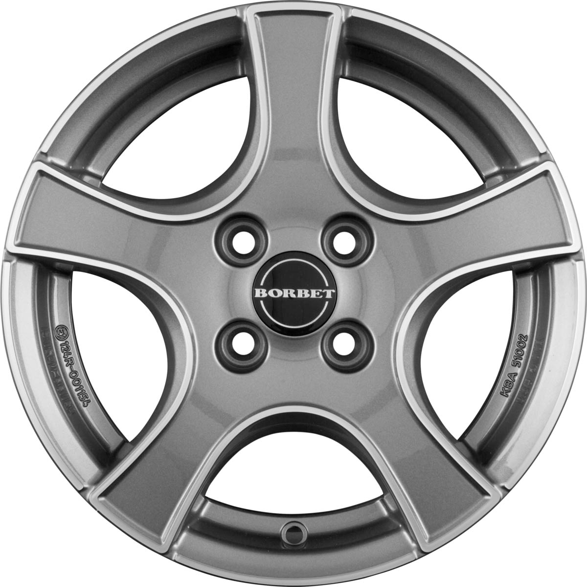 BORBET F2 7.50x19 5x114.3 ET 50 - felgi aluminiowe (kolor Grafitowy)