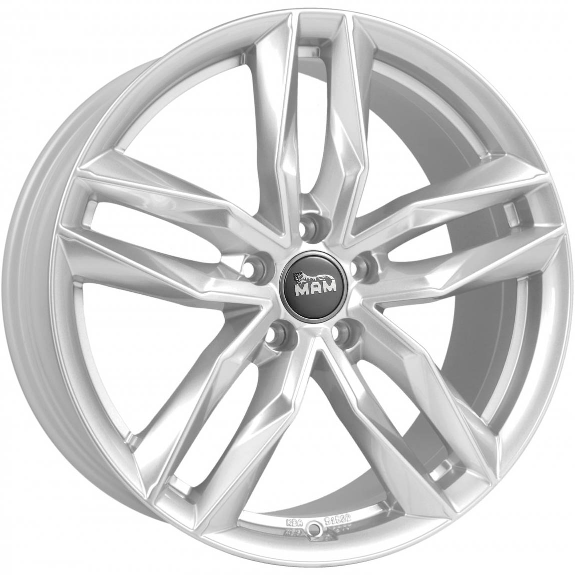 MAM MAM RS3 8.00x18 5x112.0 ET 30 - felgi aluminiowe (kolor Srebrny)