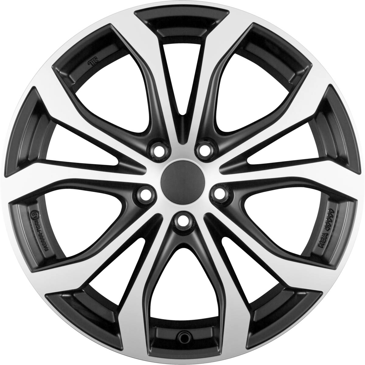 ALUTEC W10X 8.50x19 5x114.3 ET 40 - felgi aluminiowe (kolor Czarny)