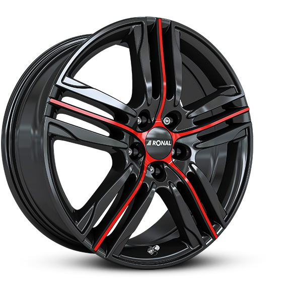 RONAL R57 7.50x18 5x100.0 ET 45 - felgi aluminiowe (kolor Czerwony)