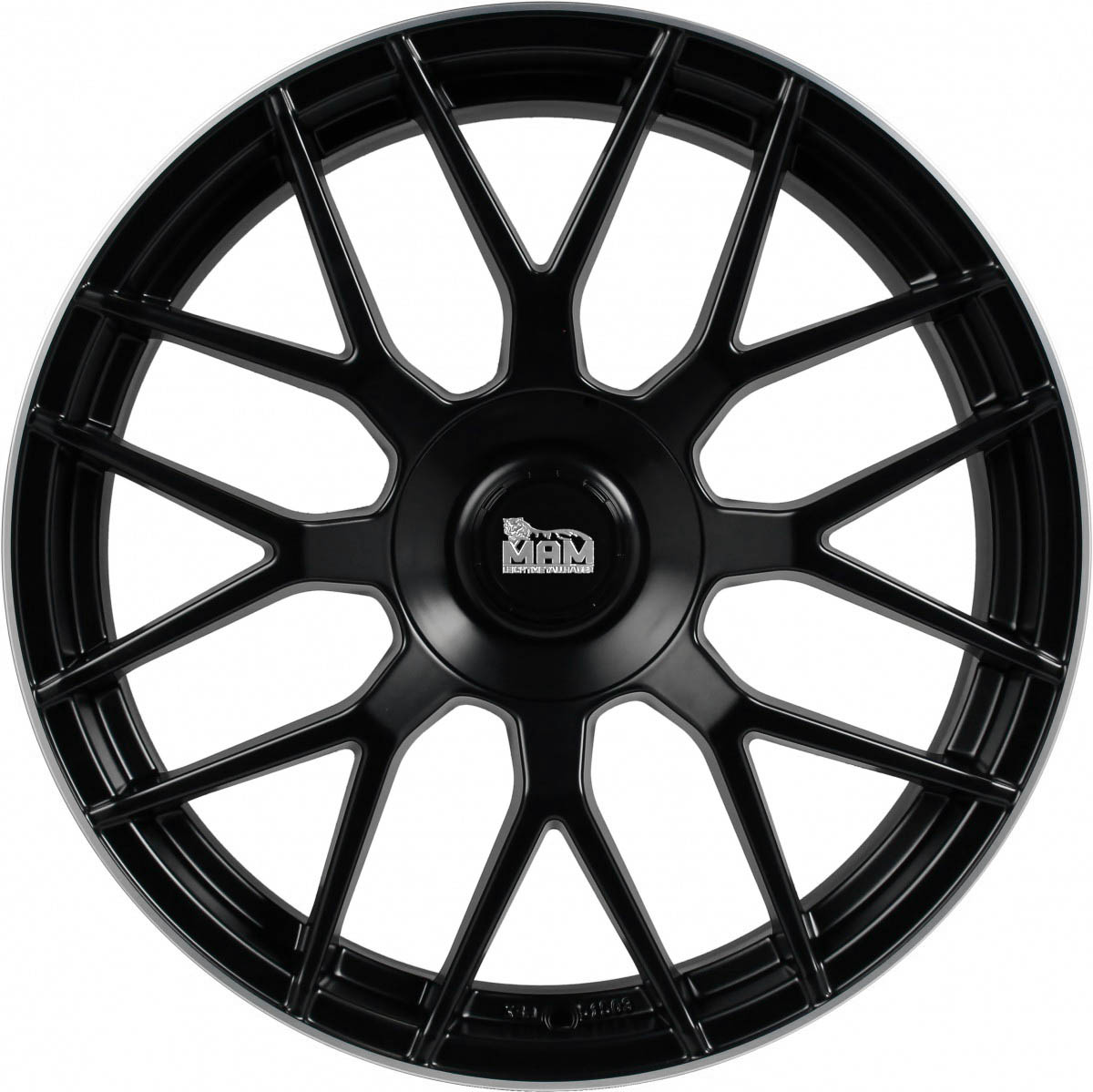 MAM MAM GT.1 8.00x18 5x100.0 ET 30 - felgi aluminiowe (kolor Czarny)