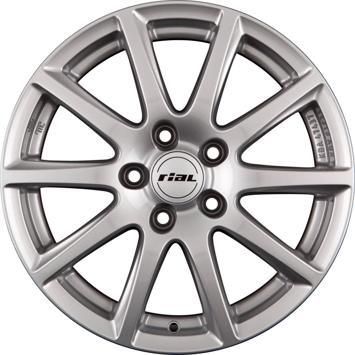 RIAL MILANO 6.50x16 5x114.3 ET 38 - felgi aluminiowe (kolor Srebrny)