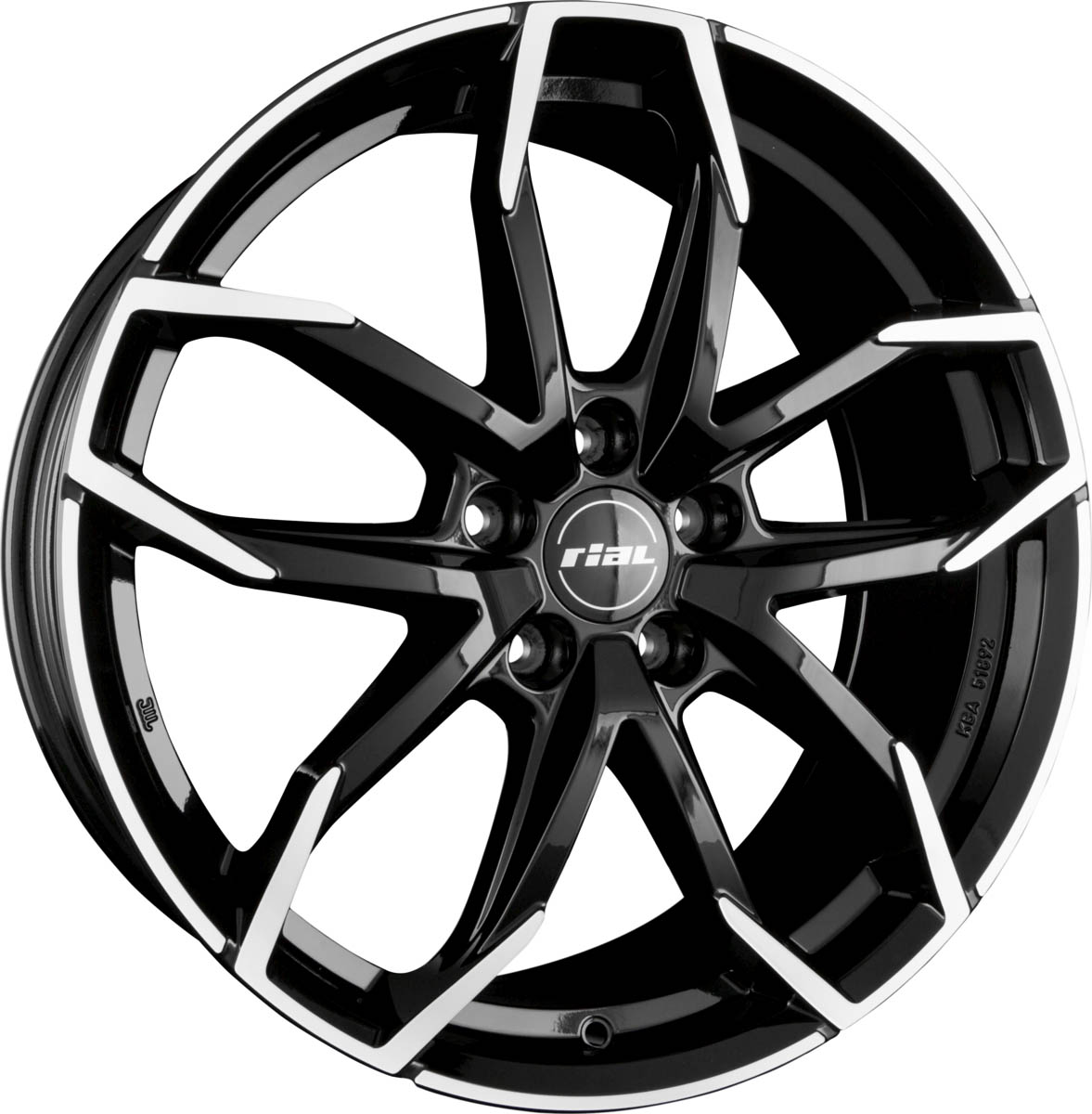RIAL LUCCA 8.00x18 5x108.0 ET 45 - felgi aluminiowe (kolor Czarny)
