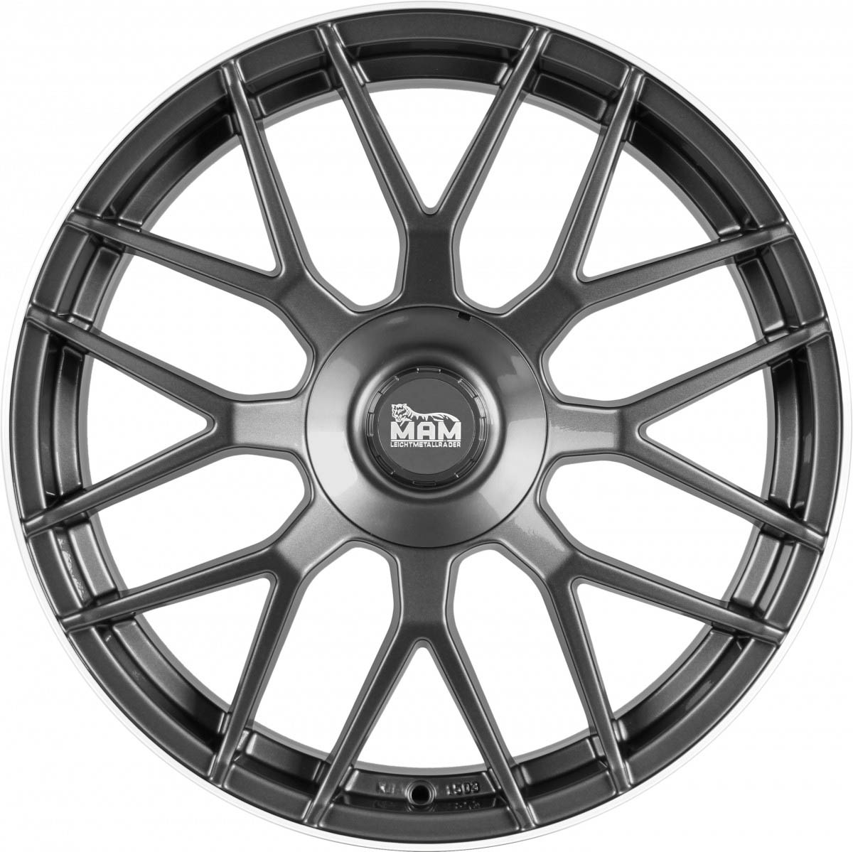 MAM MAM GT.1 8.00x18 5x100.0 ET 45 - felgi aluminiowe (kolor Szary)