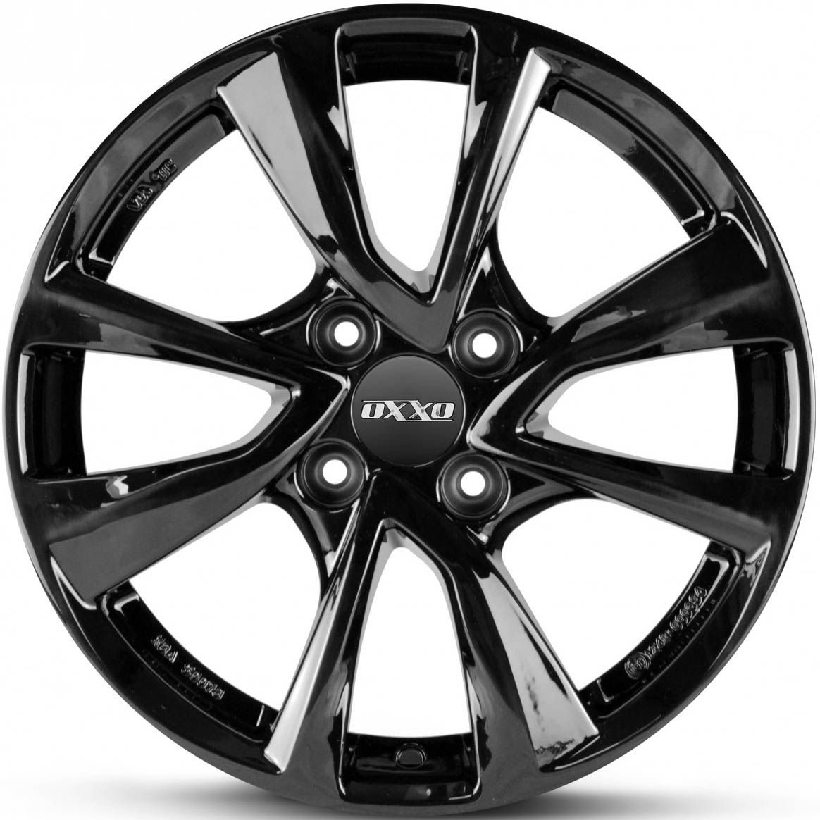OXXO OBERON 4 (OX7) 5.50x14 4x100.0 ET 39 - felgi aluminiowe (kolor Czarny)