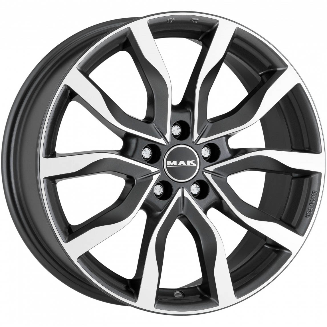 MAK HIGHLANDS 7.00x17 5x108.0 ET 45 - felgi aluminiowe (kolor Grafitowy)