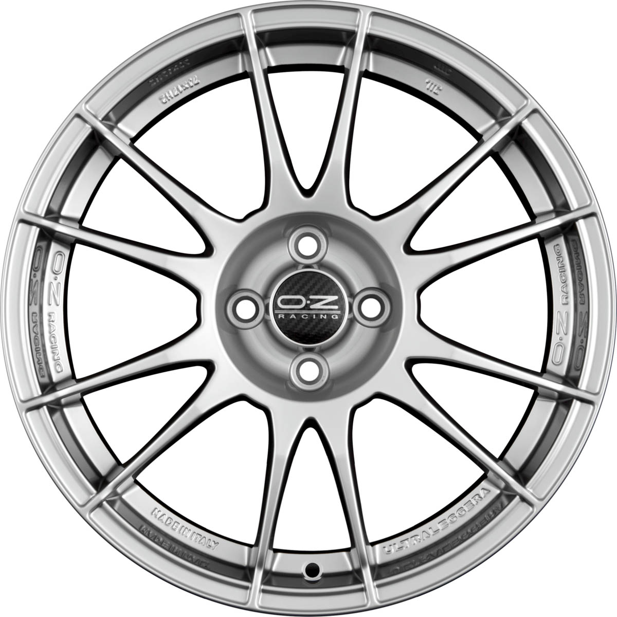 Oz ULTRALEGGERA CRYSTAL TITANIUM 8.00x18 5x112.0 ET 35 - felgi aluminiowe (kolor Srebrny)