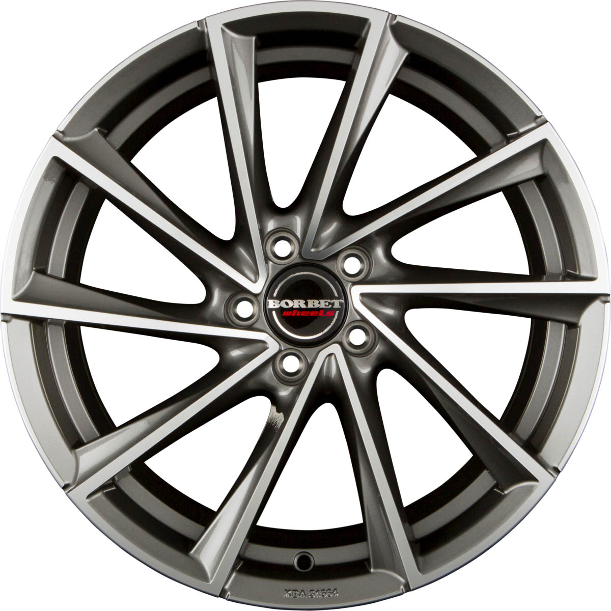 BORBET VTX 8.00x18 5x112.0 ET 48 - felgi aluminiowe (kolor Grafitowy)