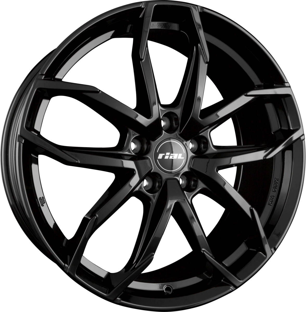 RIAL LUCCA 8.00x18 5x108.0 ET 45 - felgi aluminiowe (kolor Czarny)
