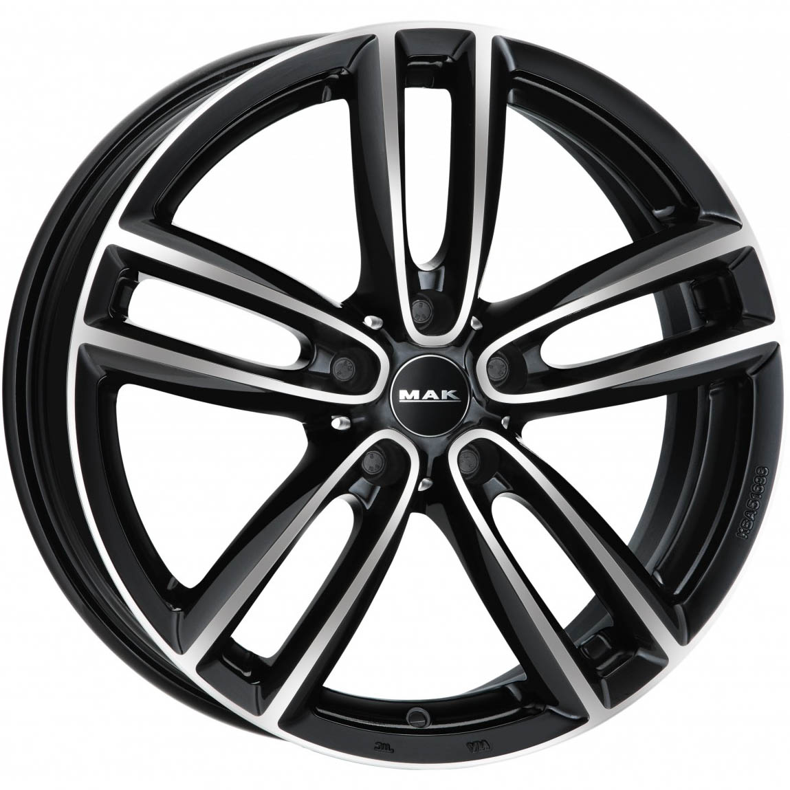 MAK OXFORD 7.00x17 5x120.0 ET 50 - felgi aluminiowe (kolor Czarny)