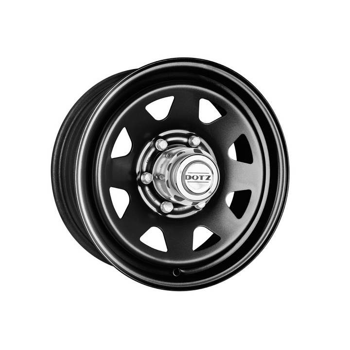 DOTZ 4X4 Pharao Dark 6.00x15 5x139.7 ET 45 - felgi stalowe (kolor Czarny)