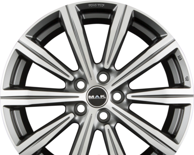 MAK BIRMINGHAM 9.00x22 5x108.0 ET 45 - felgi aluminiowe (kolor Grafitowy)