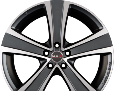 MAK FUOCO 5 8.50x19 5x114.3 ET 48 - felgi aluminiowe (kolor Czarny)