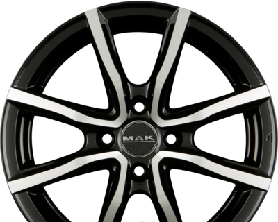 MAK MILANO 4 6.00x15 4x100.0 ET 35 - felgi aluminiowe (kolor Czarny)