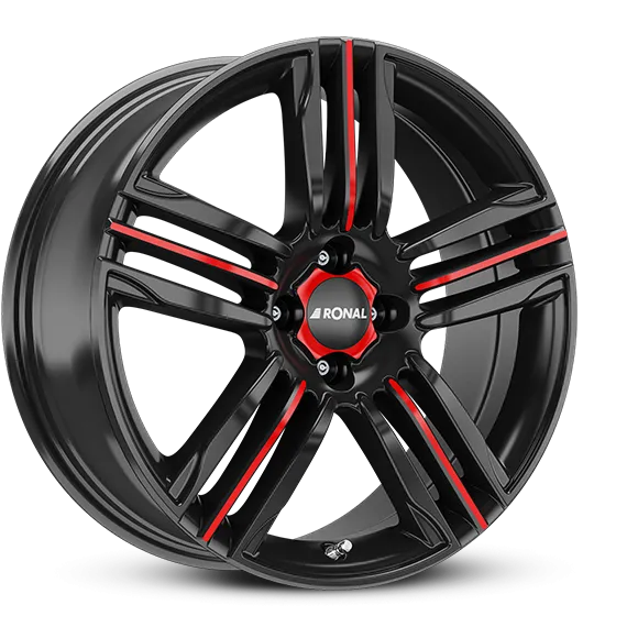 RONAL R57 7.50x18 4x100.0 ET 44 - felgi aluminiowe (kolor Czerwony) - zdjęcie główne