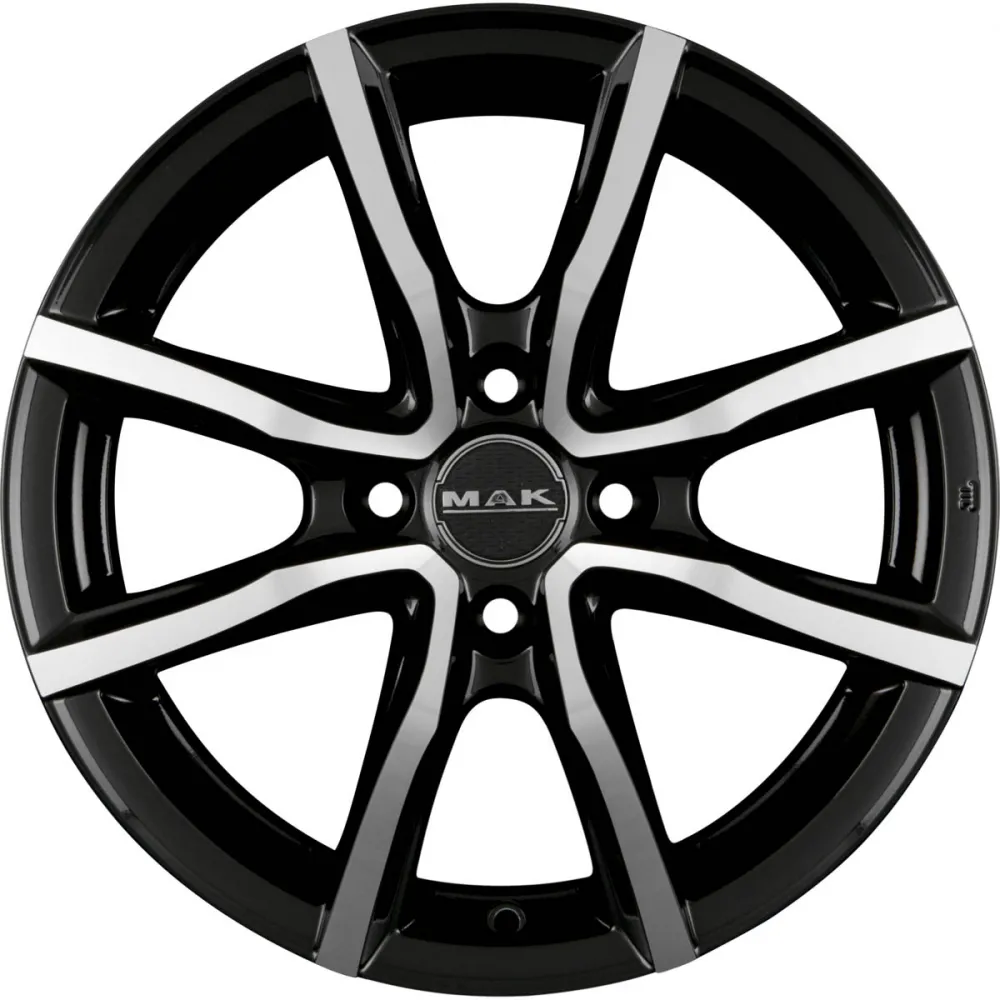 MAK MILANO 4 5.50x15 4x100.0 ET 45 - felgi aluminiowe (kolor Czarny) - zdjęcie główne