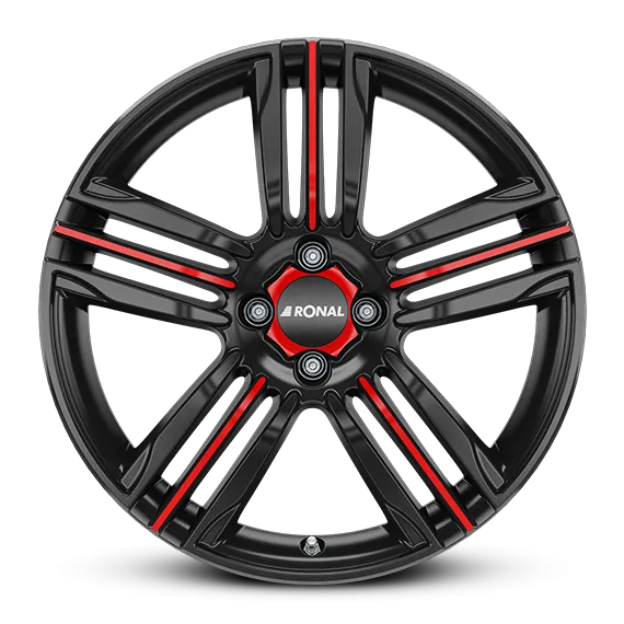 RONAL R57 7.50x18 4x100.0 ET 44 - felgi aluminiowe (kolor Czerwony) - zdjęcie dodatkowe nr 1