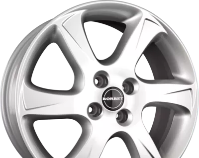 BORBET TC 6.00x15 5x114.3 ET 45 - felgi aluminiowe (kolor Srebrny) - zdjęcie dodatkowe nr 1