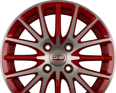 CMS C17 6.00x15 4x100.0 ET 40 - felgi aluminiowe (kolor Czerwony) - zdjęcie główne