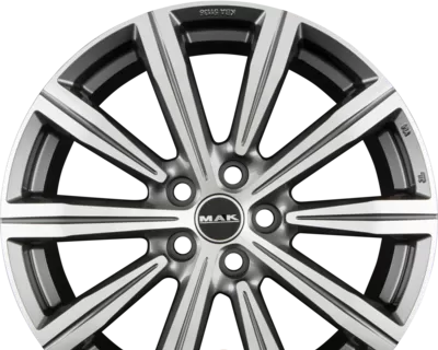 MAK BIRMINGHAM 9.00x22 5x108.0 ET 45 - felgi aluminiowe (kolor Grafitowy) - zdjęcie główne