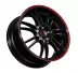 Dotz Shift pinstripe red 8.00x18 5x114.3 ET 48 - felgi aluminiowe (kolor Czerwony) - zdjęcie dodatkowe nr 3 miniaturka