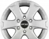 OXXO AVENTURA (OX13) 7.00x16 6x139.7 ET 55 - felgi aluminiowe (kolor Srebrny) - zdjęcie główne
