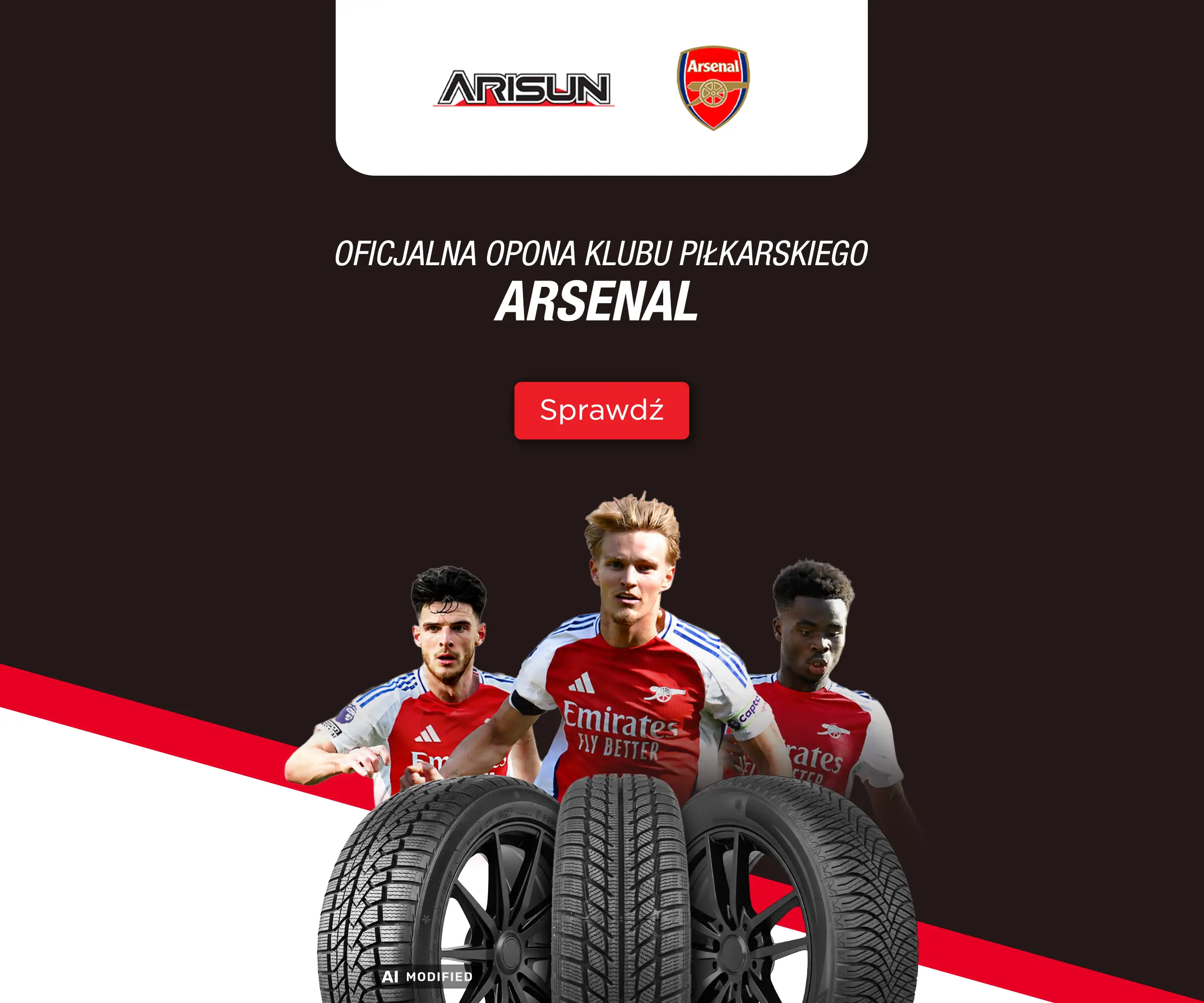 Arisun - oficjalna opona Arsenalu!