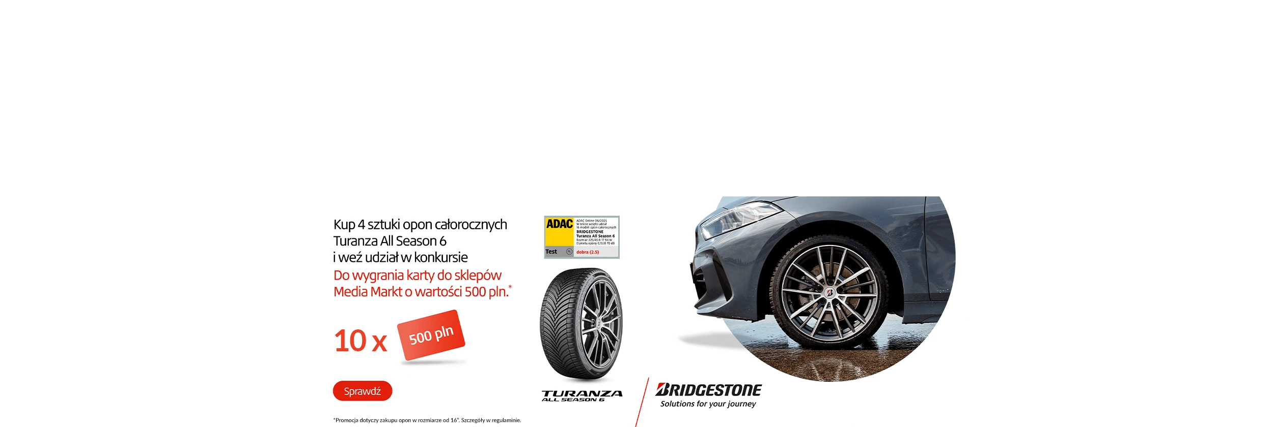 Wygraj 500zł od Bridgestone!