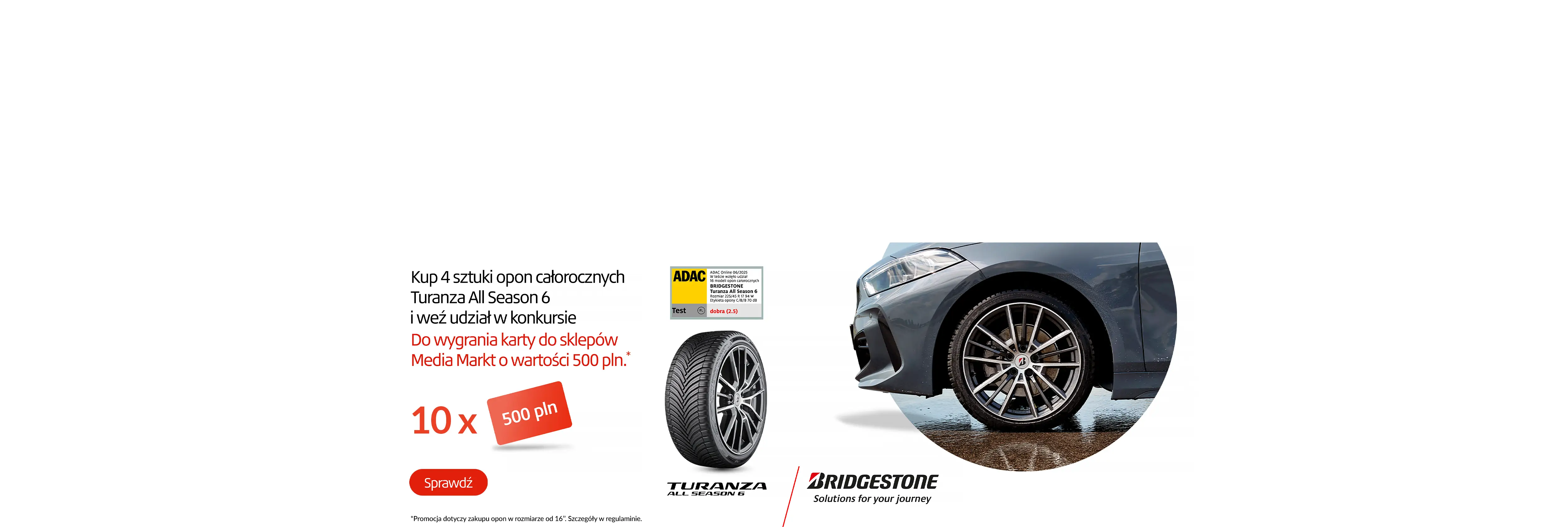 Wygraj 500zł od Bridgestone!