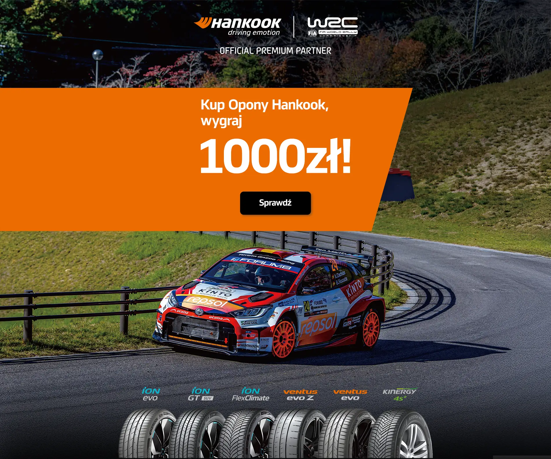 Wygraj 1000 zł od Hankook!