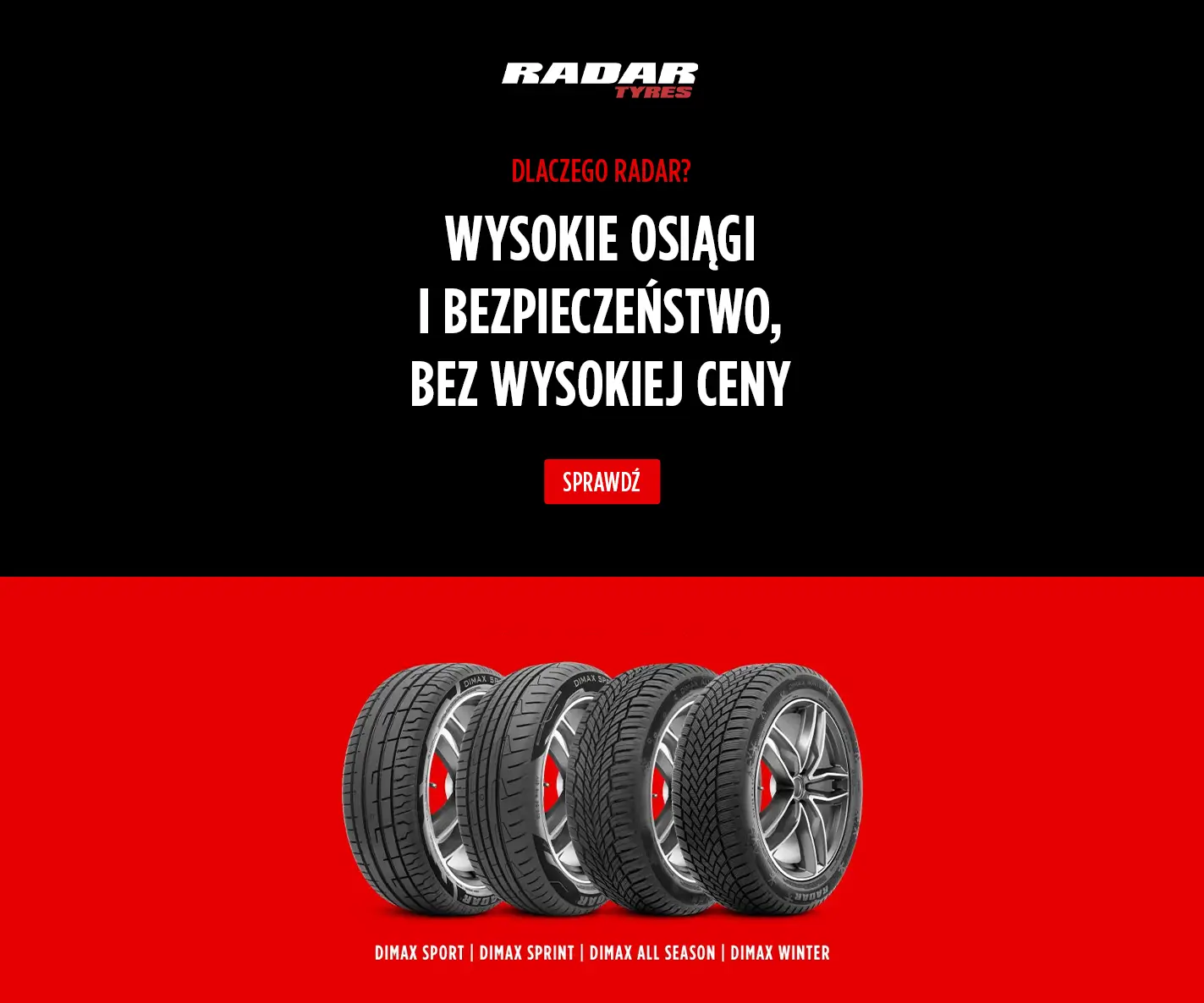 Wybierz swój styl jazdy z Radar!