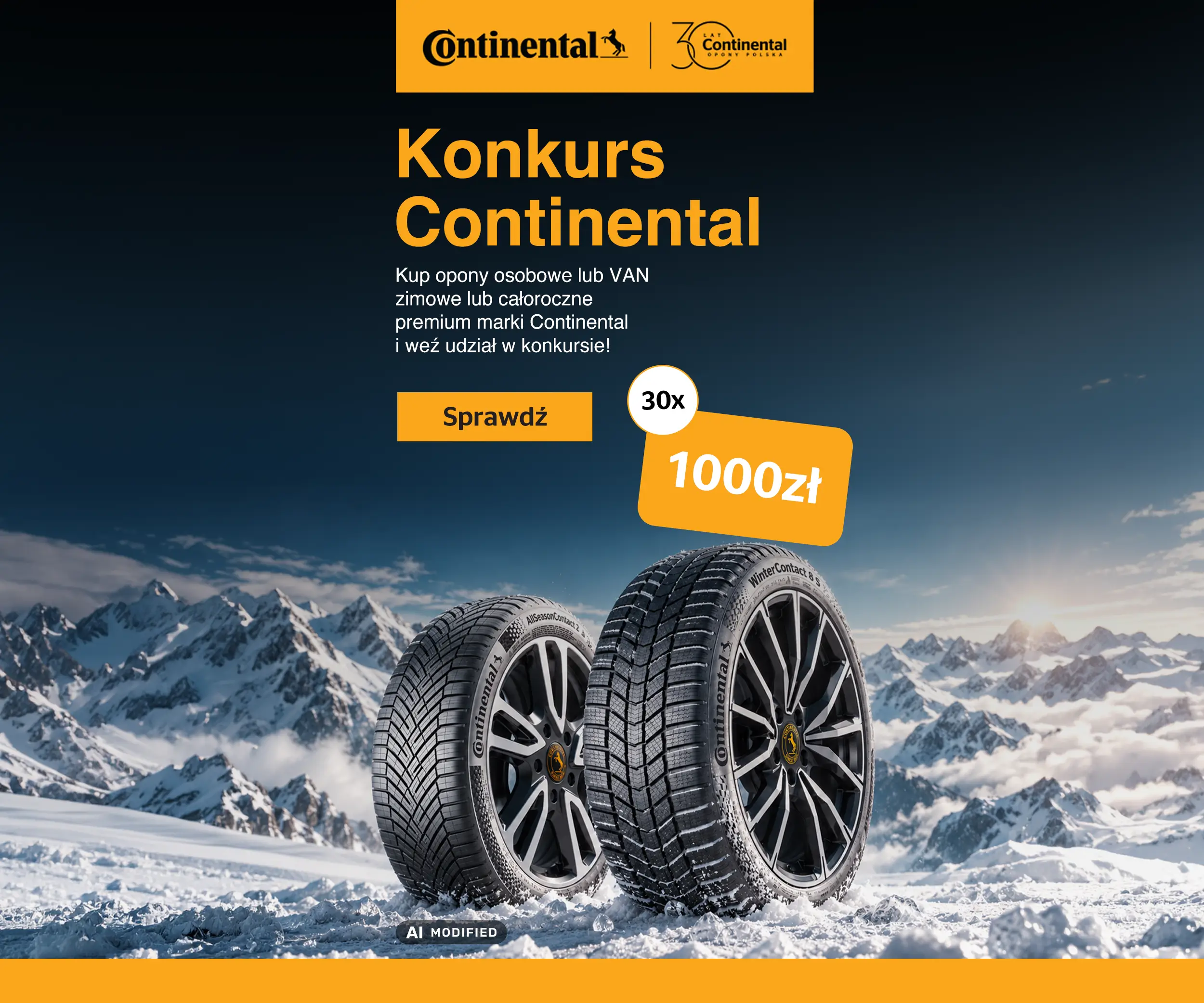 Wygraj 1000 zł od Continental!