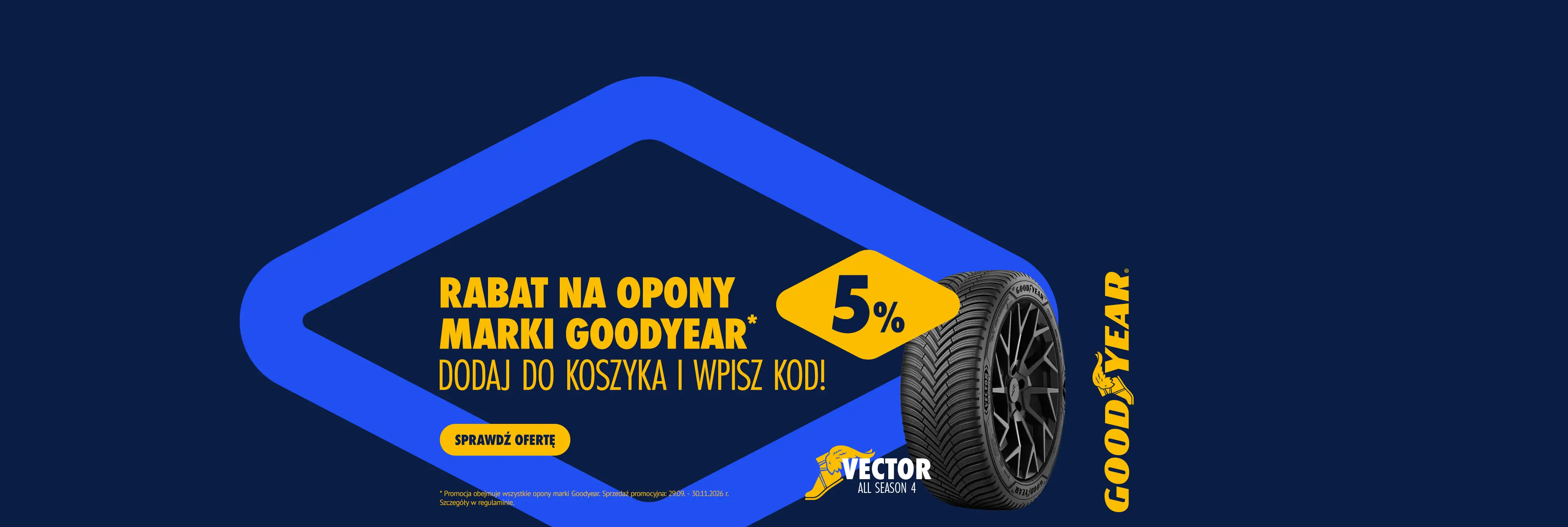 5% rabatu od Goodyear!