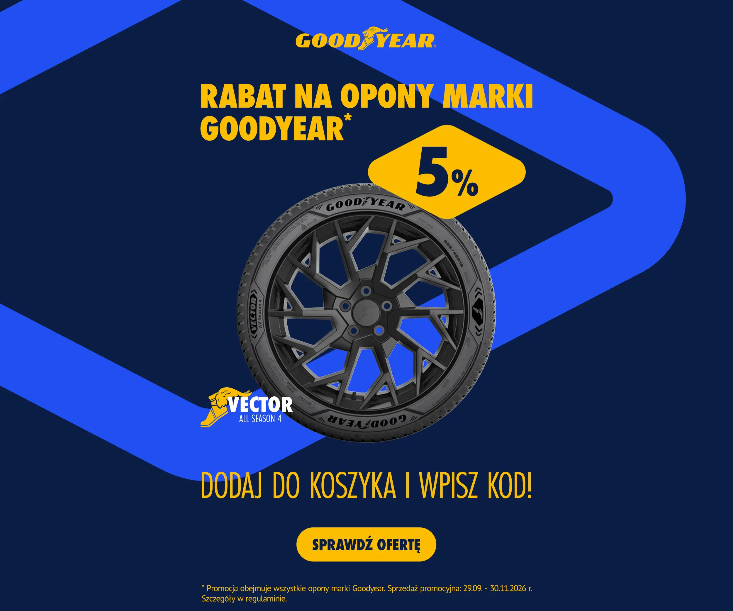 5% rabatu od Goodyear!