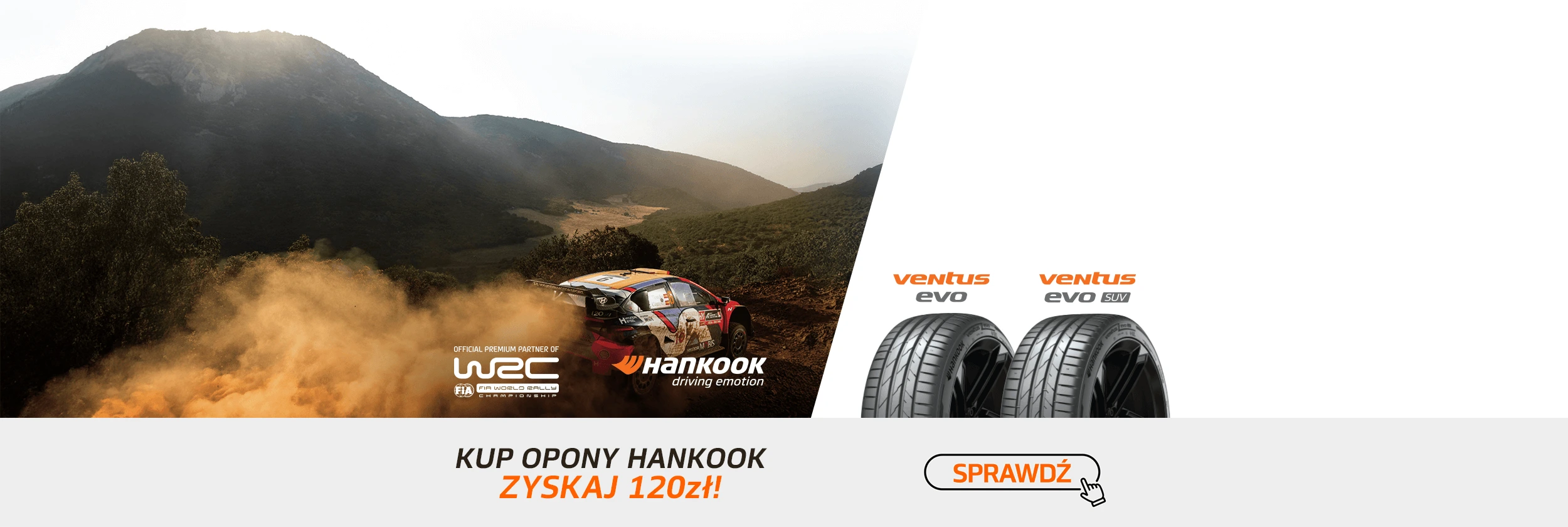Zyskaj 120 zł od Hankook!