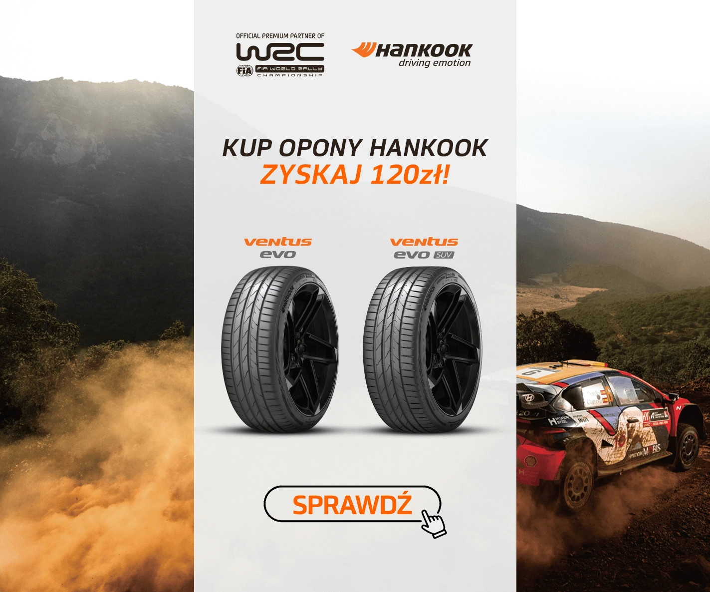 Zyskaj 120 zł od Hankook!