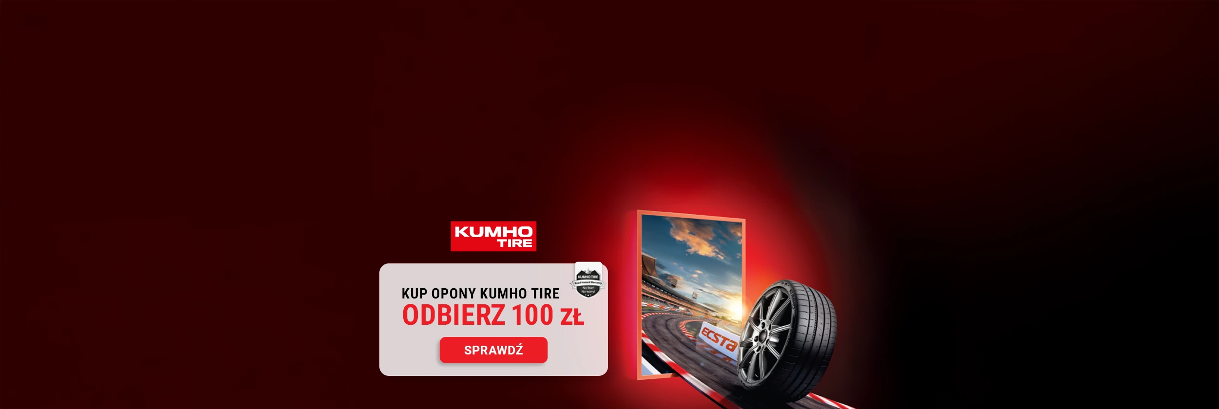 Odbierz 100 zł od Kumho Tire!