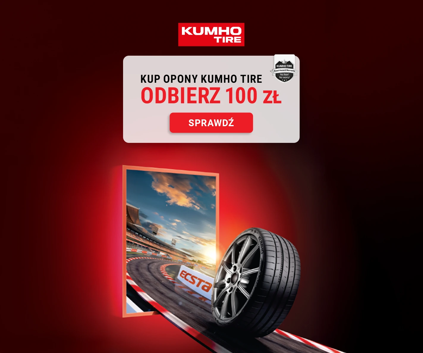 Odbierz 100 zł od Kumho Tire!