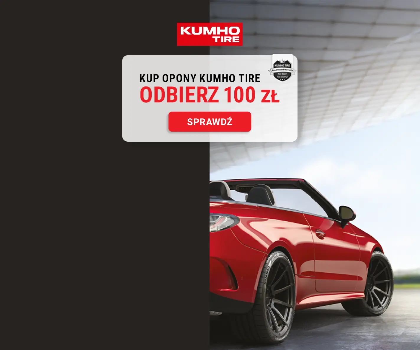 Odbierz 100 zł od Kumho Tire!