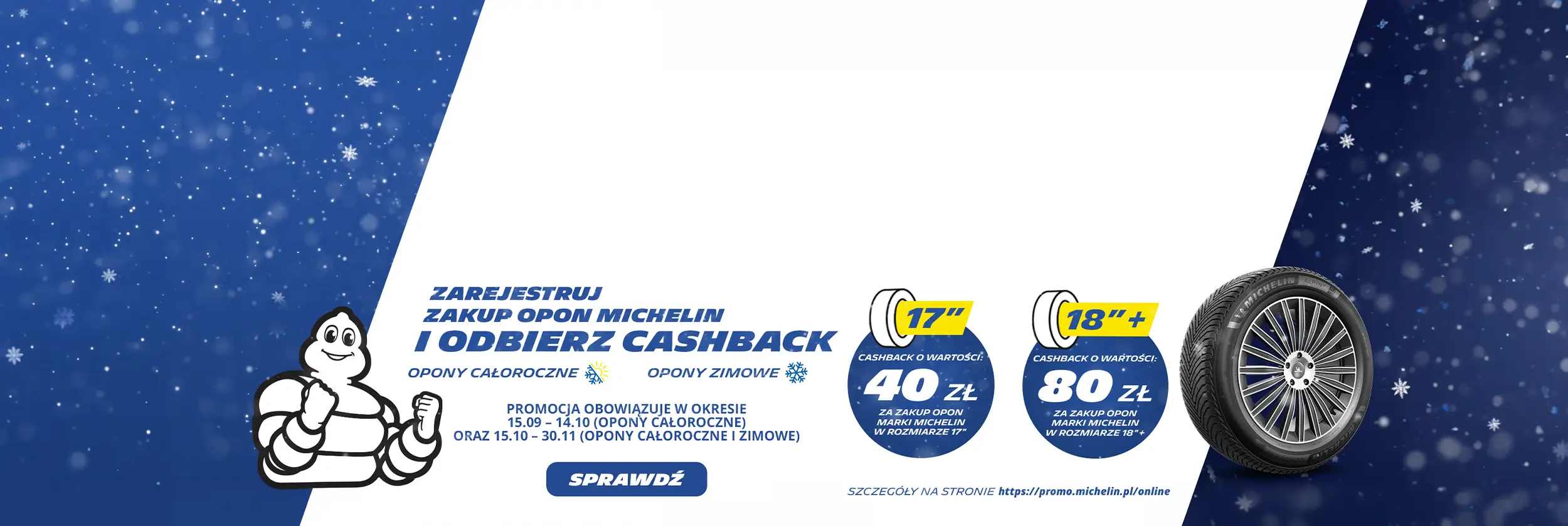 Odbierz do 80 zł od Michelin!