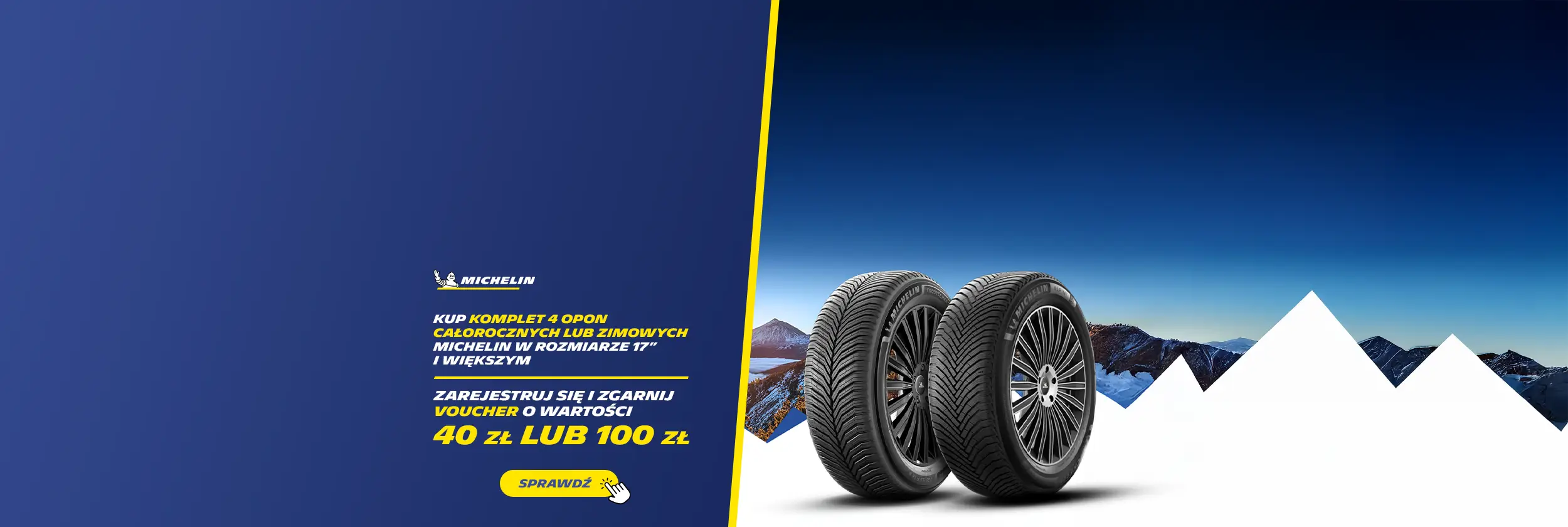 Zyskaj do 100 zł od Michelin!