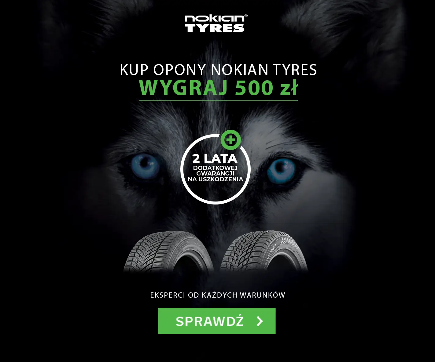 Wygraj 500 zł z Nokian Tyres!