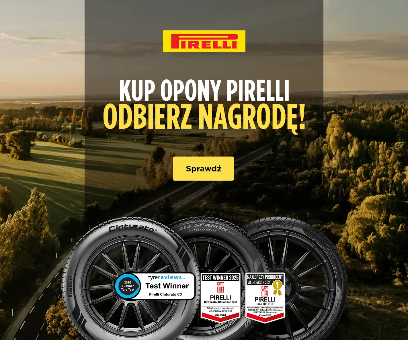Odbierz nagrodę od Pirelli!