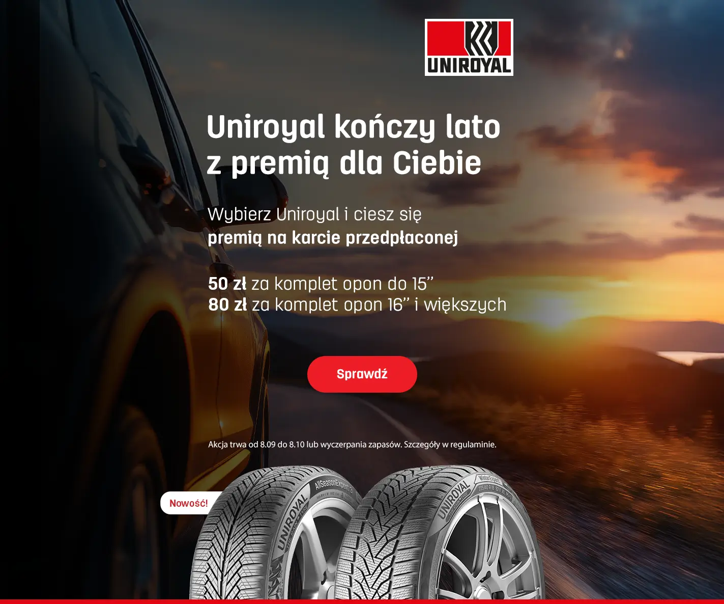 Odbierz do 80 zł od Uniroyal!