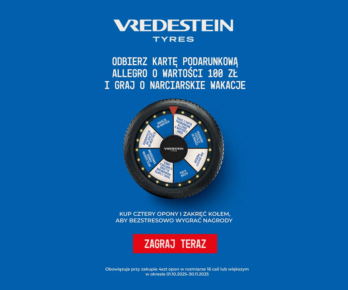 Odbierz 100 zł od Vredestein!