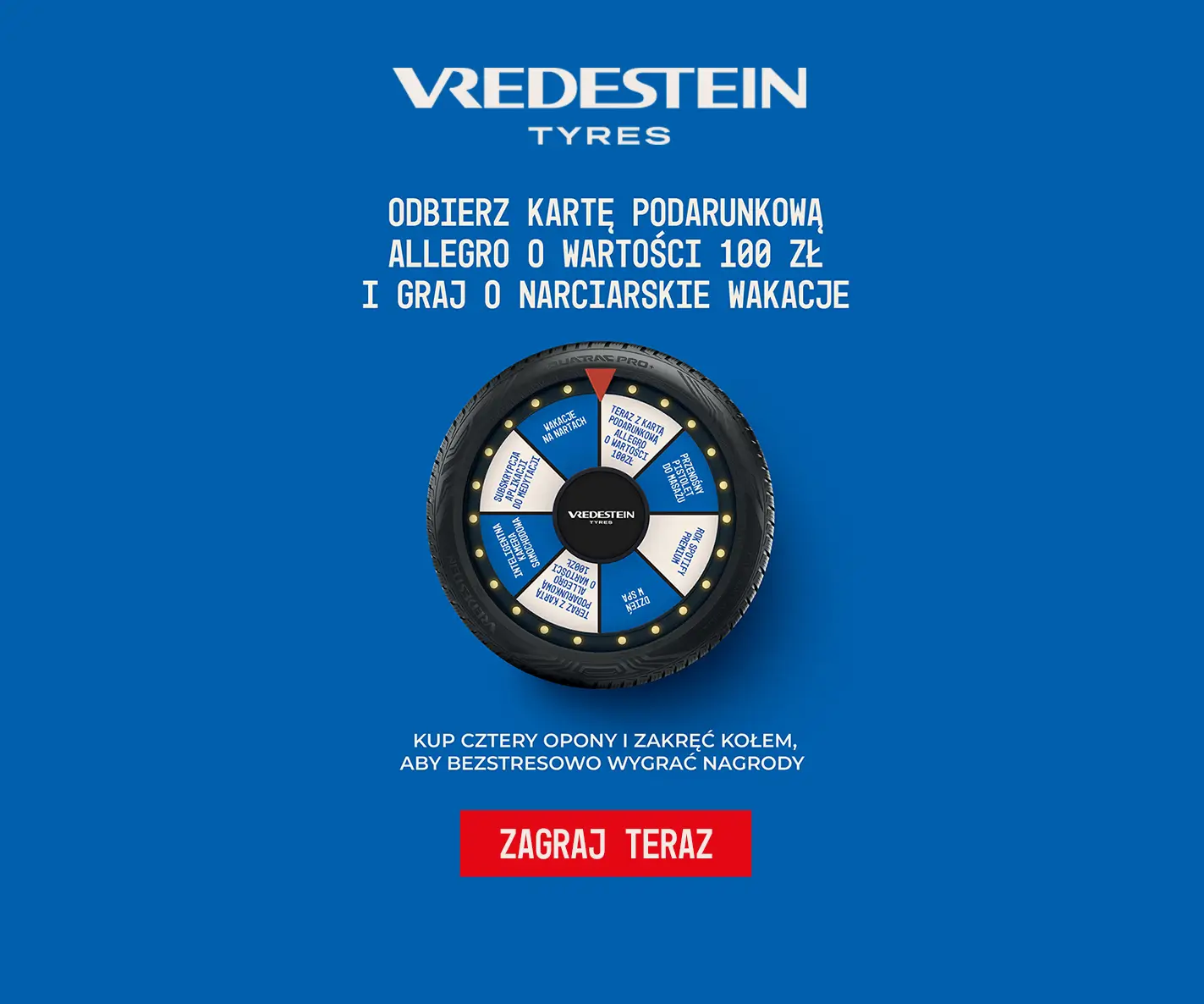 Odbierz 100 zł od Vredestein!